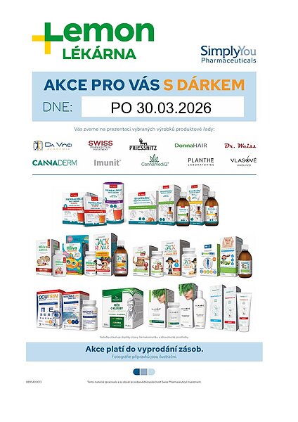 LÉKÁRNA LEMON zve na promo akce 24. a 30. března
